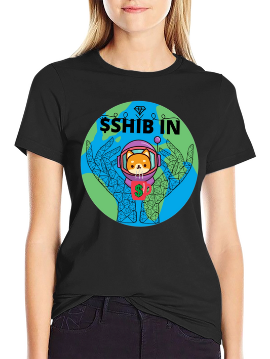 Shiba Inu Astronaut Graphic Tee - Crypto Doge
