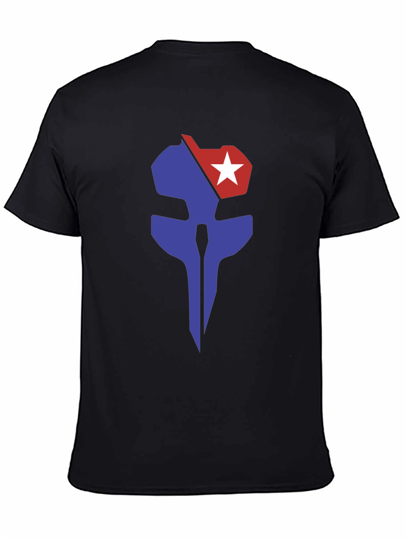 Graphic Print Tee - Blue & Red Emblem