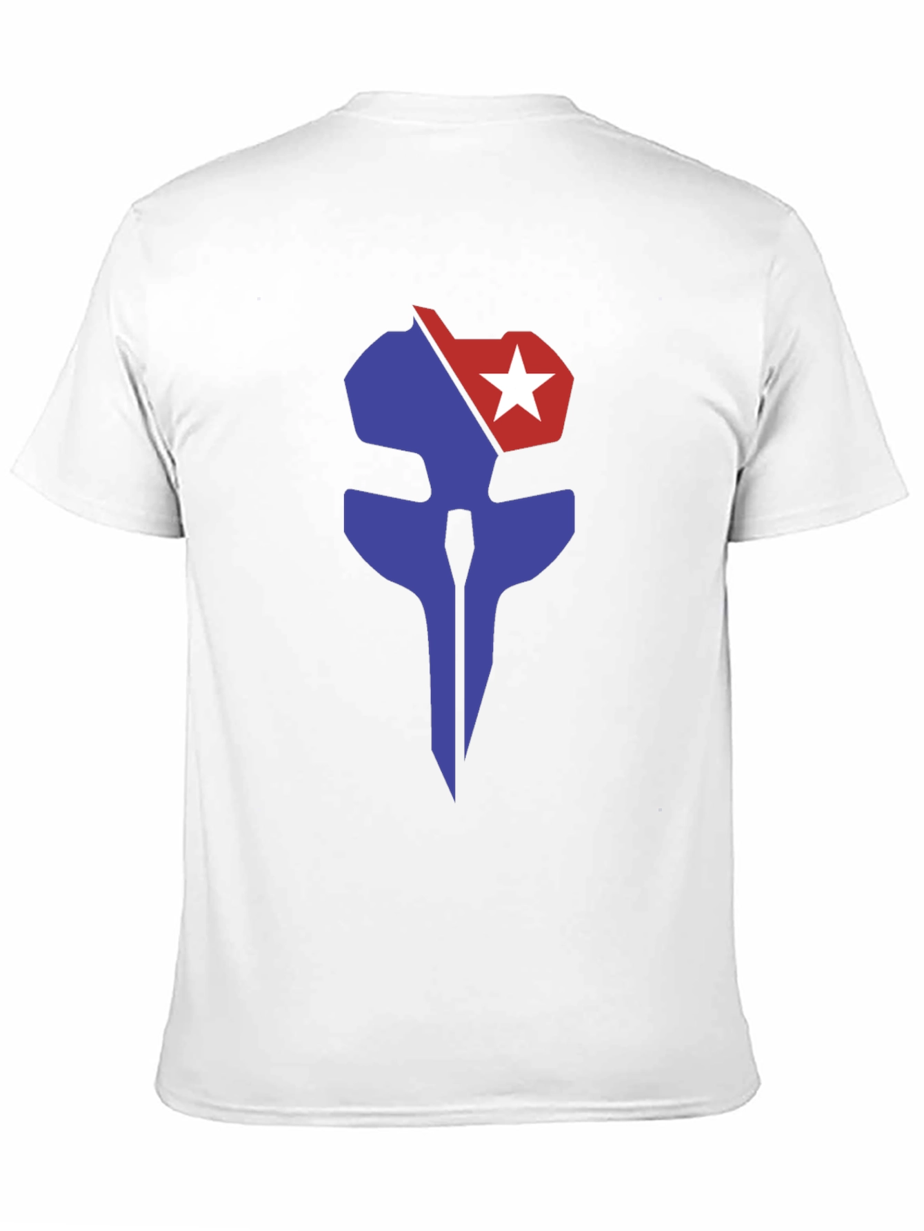 Graphic Print Tee - Blue & Red Emblem