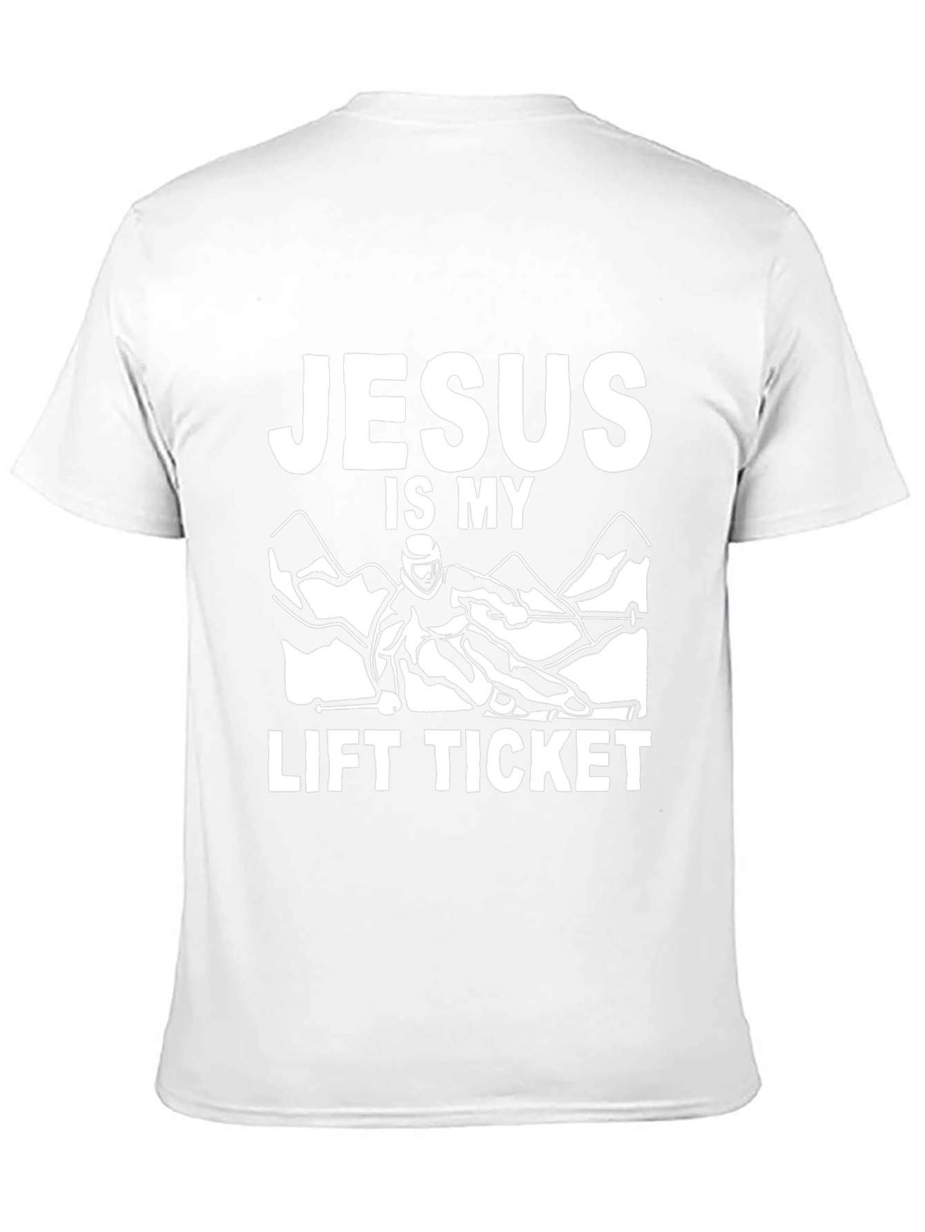 Jesus is My Lift Ticket Black T-Shirt