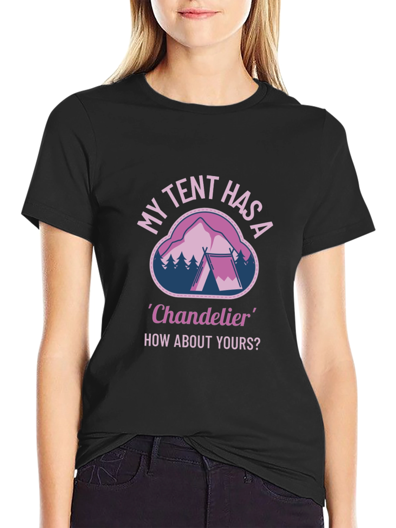 My Tent Has A Chandelier Graphic T-Shirt