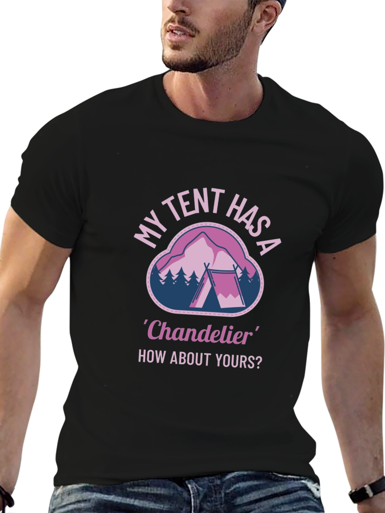 My Tent Has A Chandelier Graphic T-Shirt