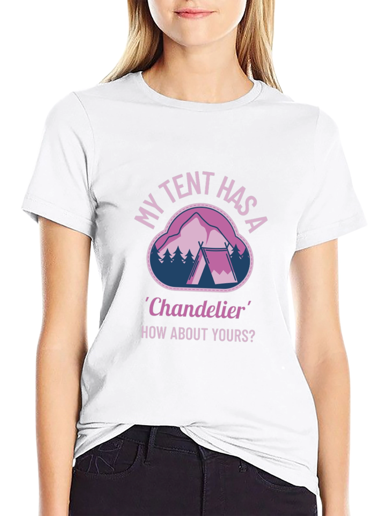 My Tent Has A Chandelier Graphic T-Shirt