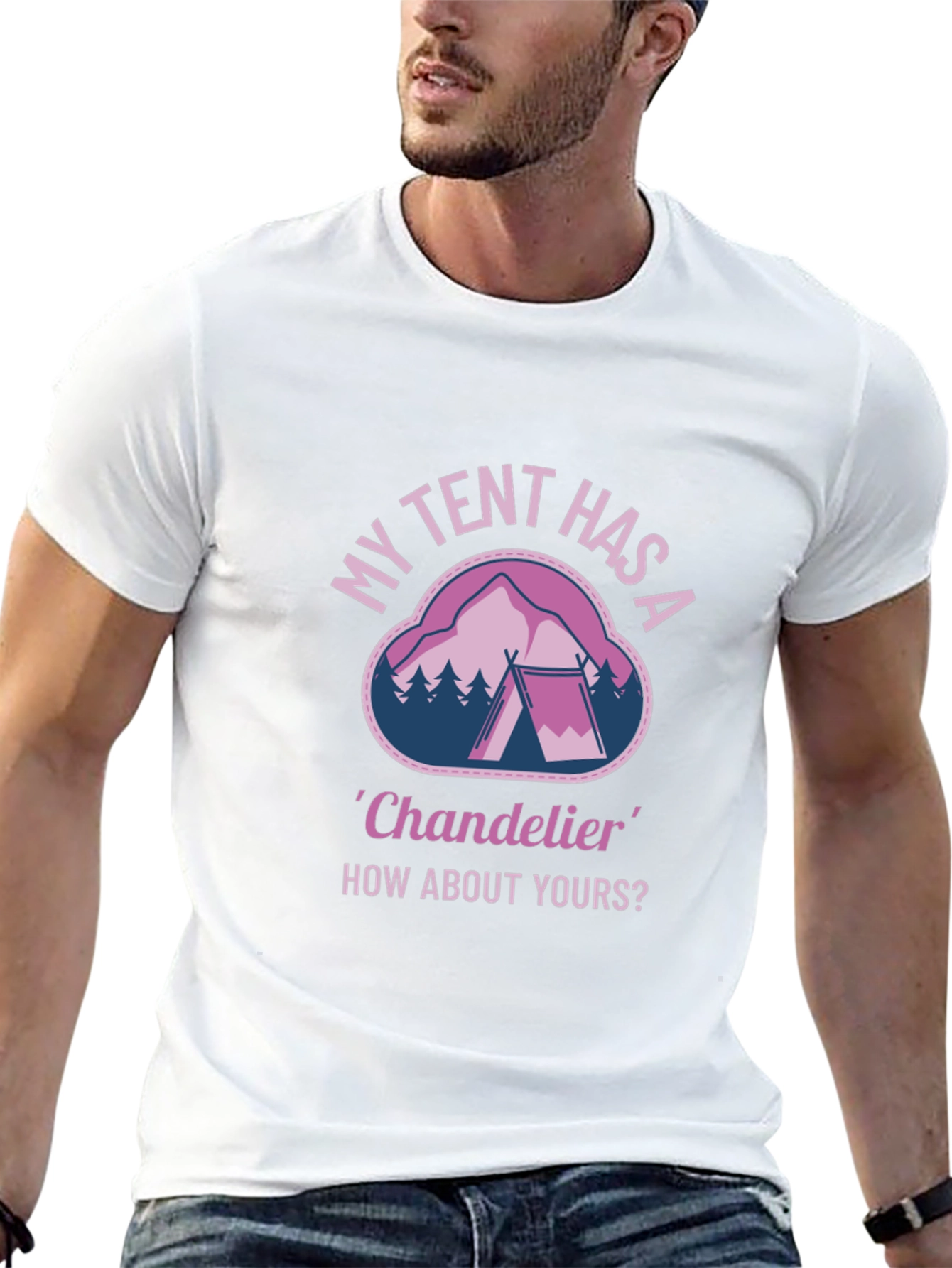 My Tent Has A Chandelier Graphic T-Shirt