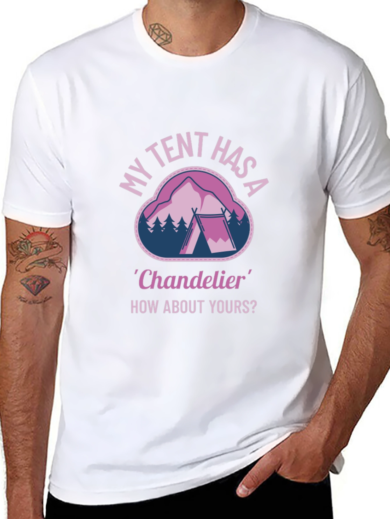 My Tent Has A Chandelier Graphic T-Shirt