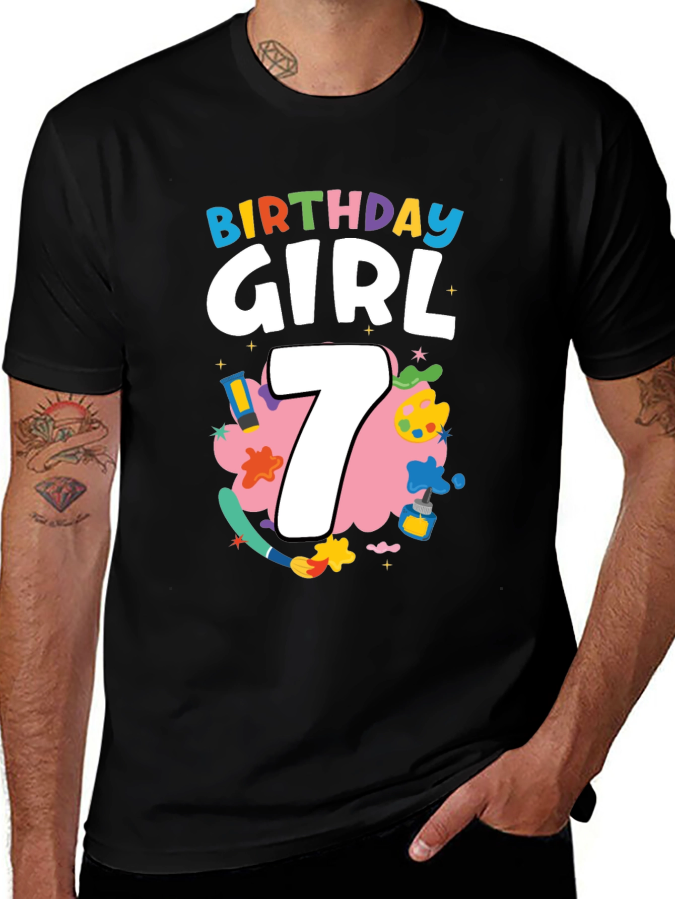 Birthday Girl 7 T-Shirt - Cute & Fun Design