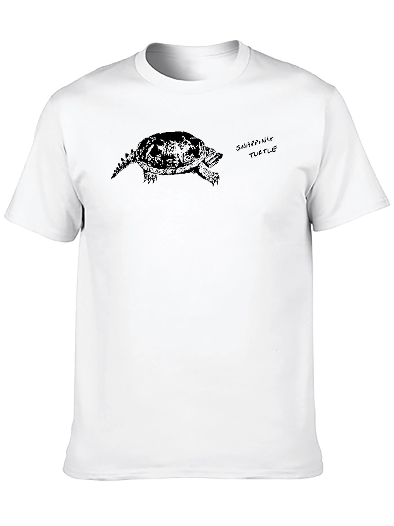 Snapping Turtle Graphic Tee - Black Casual Shirt