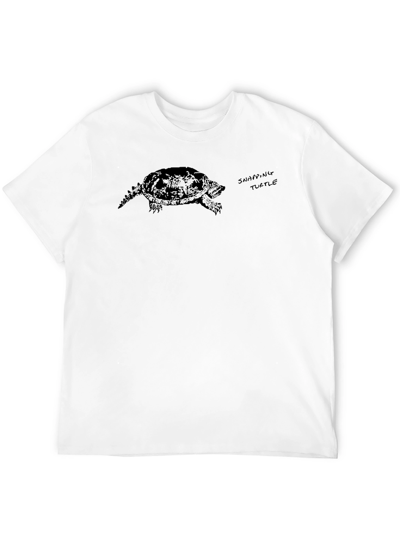 Snapping Turtle Graphic Tee - Black Casual Shirt