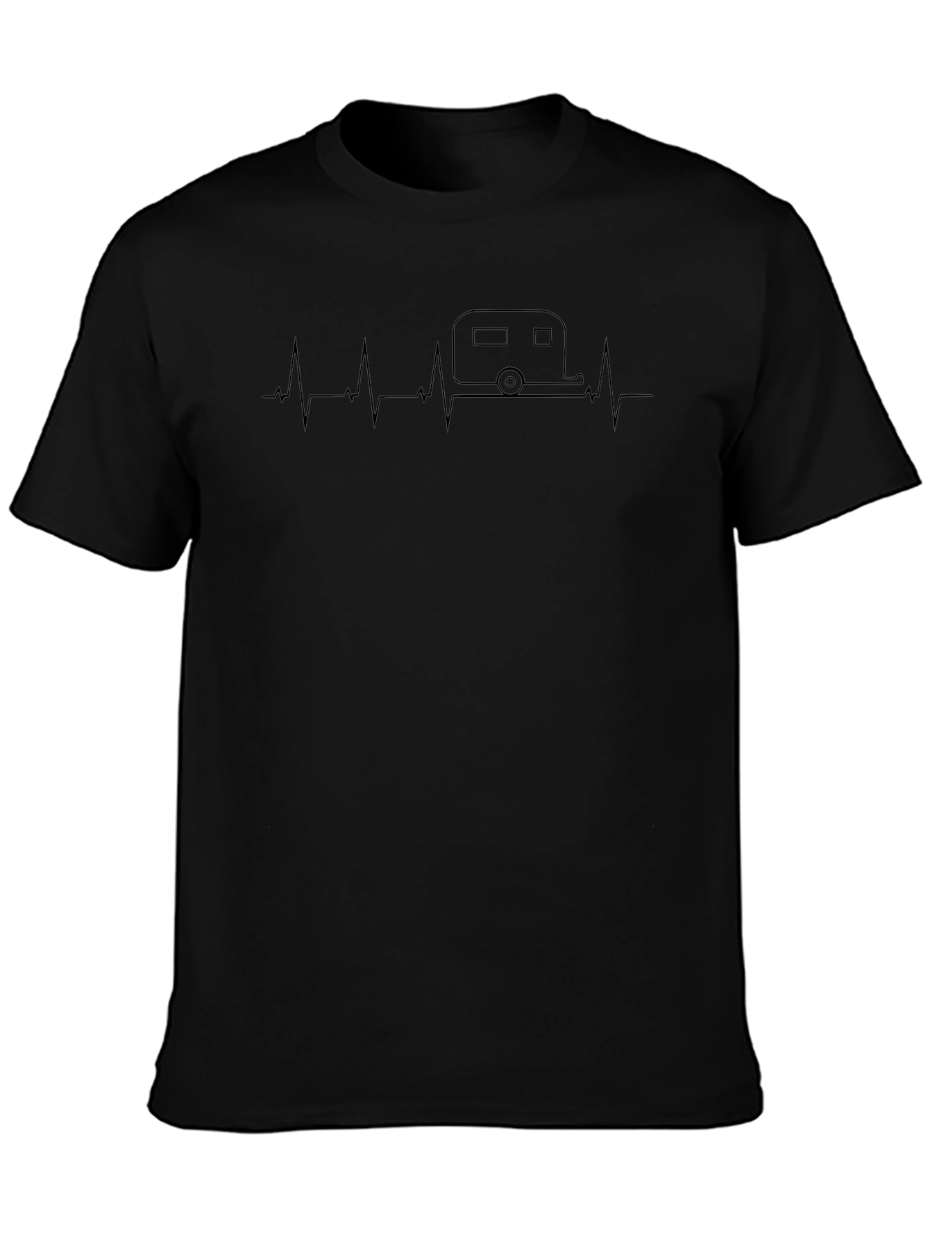 Camper Heartbeat T-Shirt - Road Trip Ready!