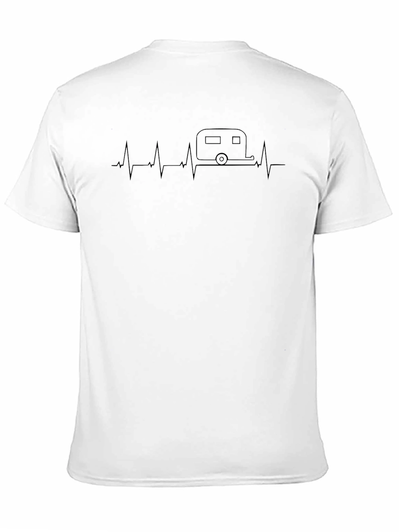 Camper Heartbeat T-Shirt - Road Trip Ready!