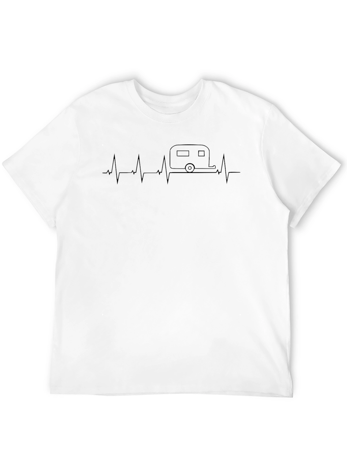 Camper Heartbeat T-Shirt - Road Trip Ready!
