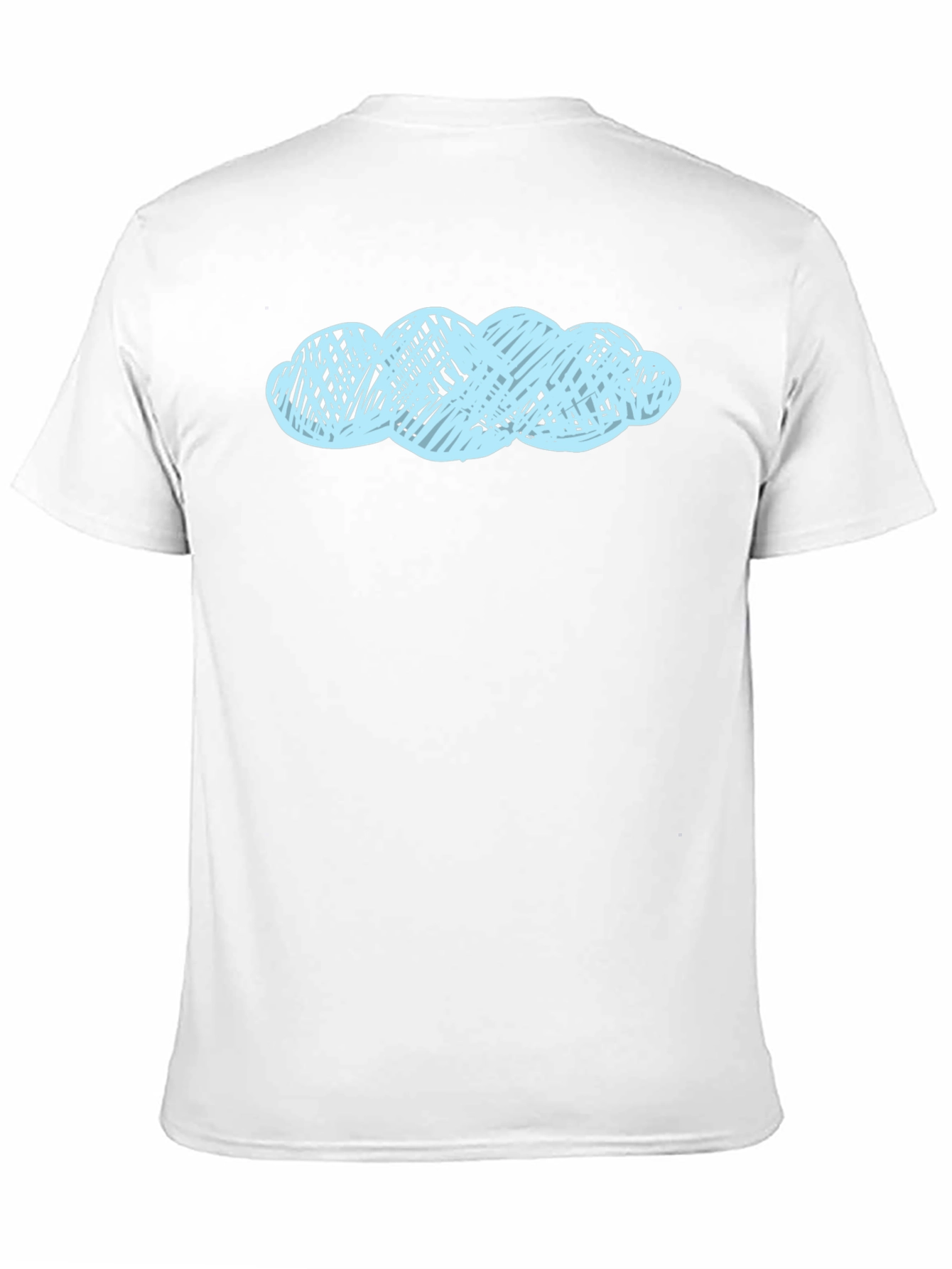 Black T-Shirt with Cloud Design