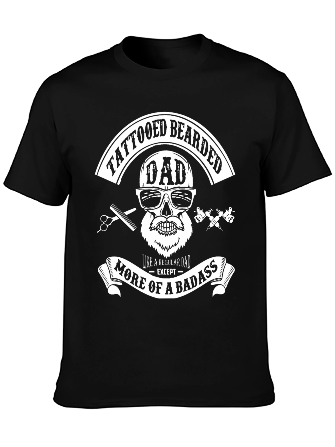 Tattooed Bearded Dad T-Shirt