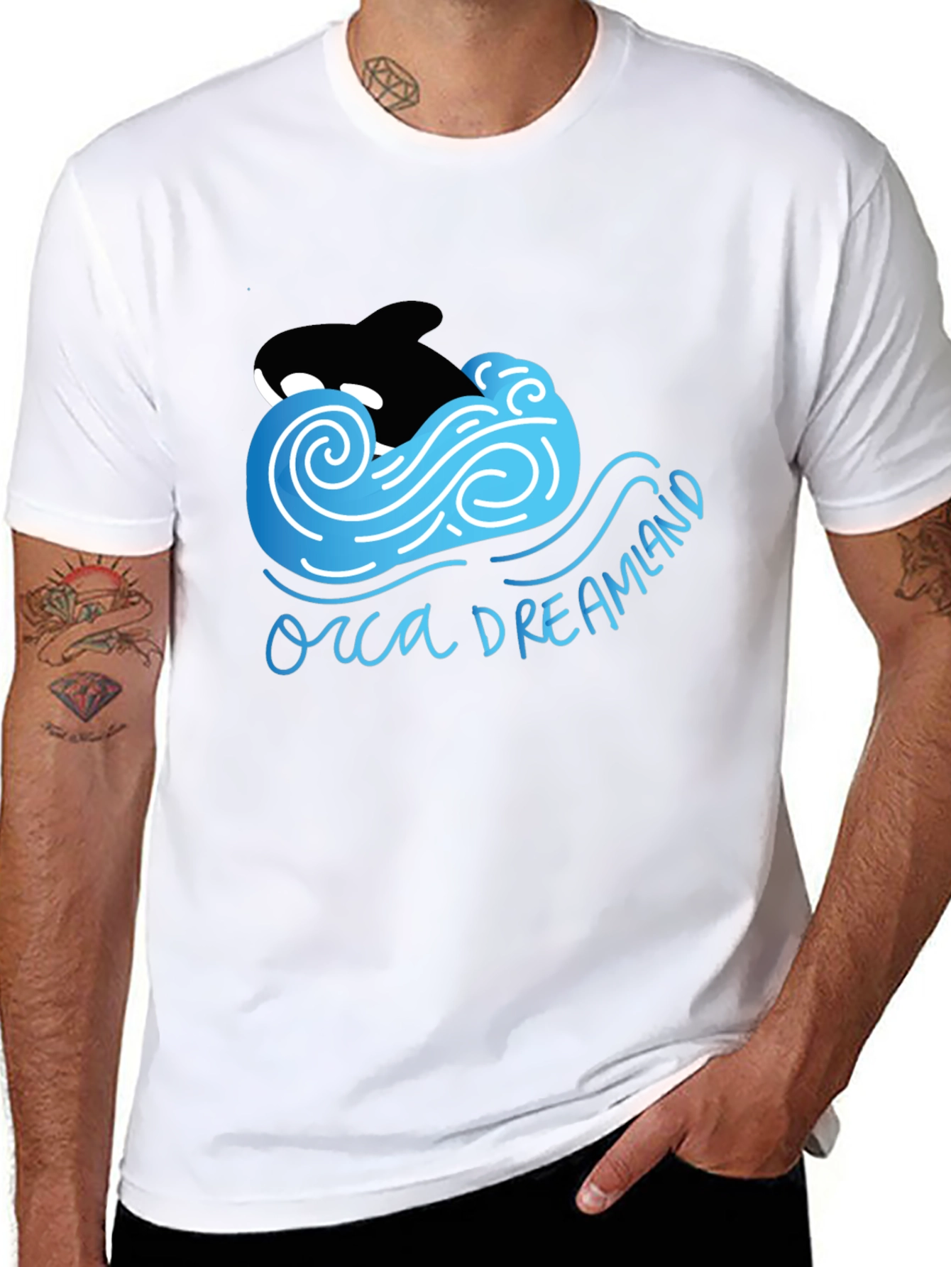 Orca Dreamland T-Shirt Black Cotton Blend
