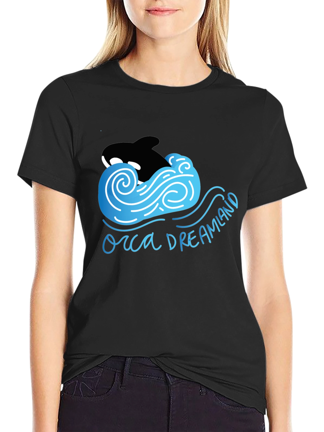 Orca Dreamland T-Shirt Black Cotton Blend
