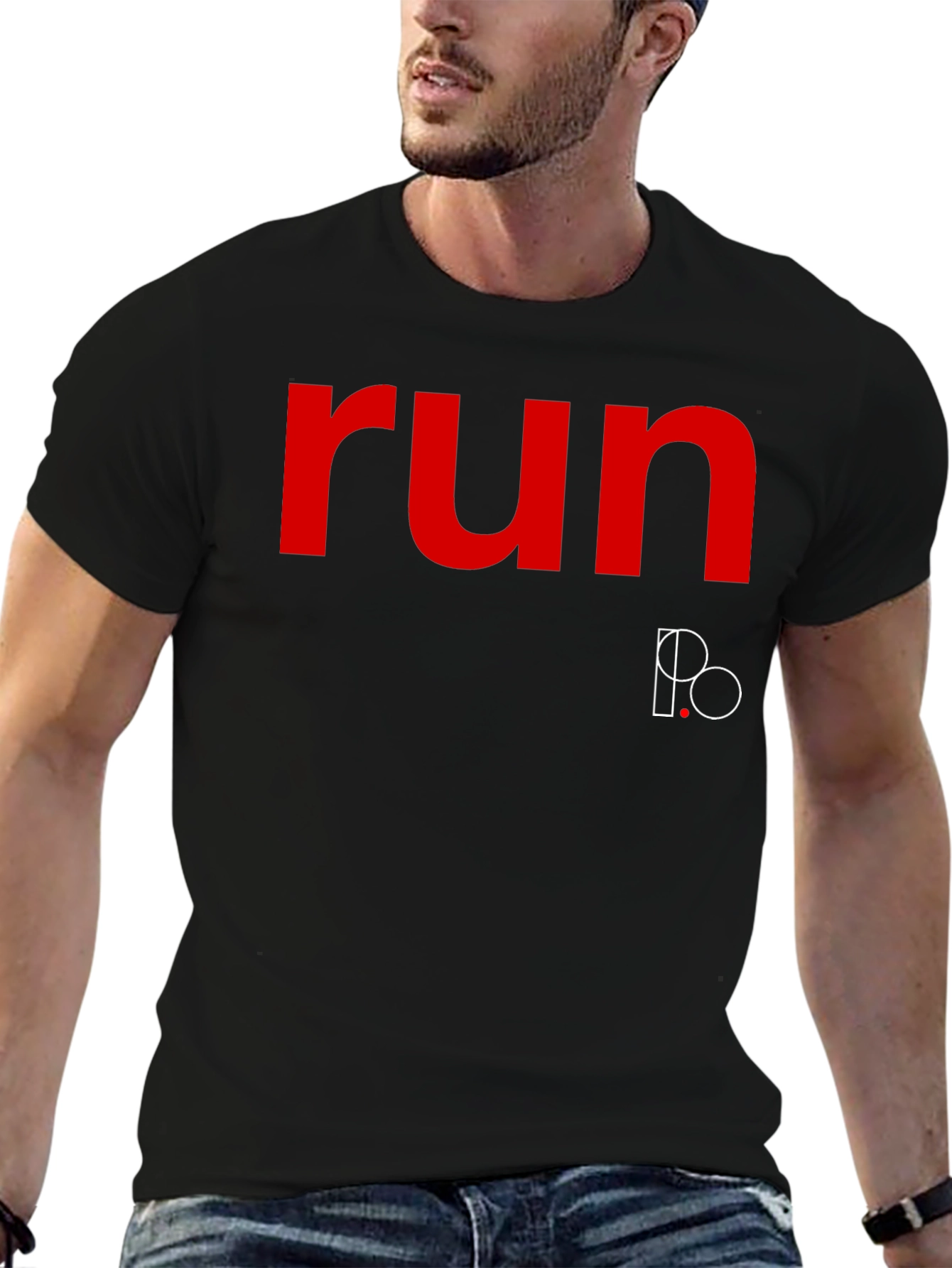 Run IPO Graphic T-Shirt - Mens Black Tee