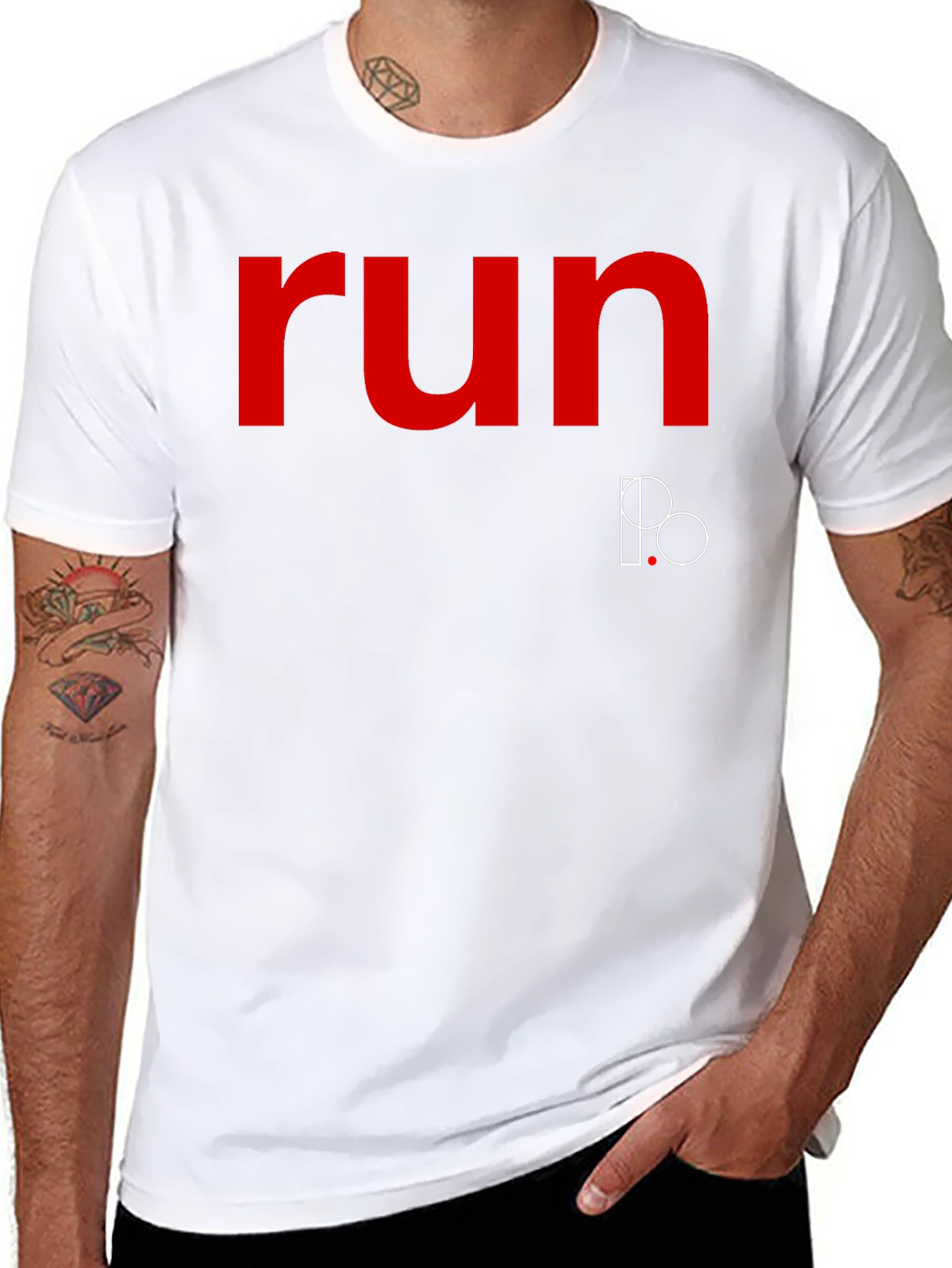 Run IPO Graphic T-Shirt - Mens Black Tee