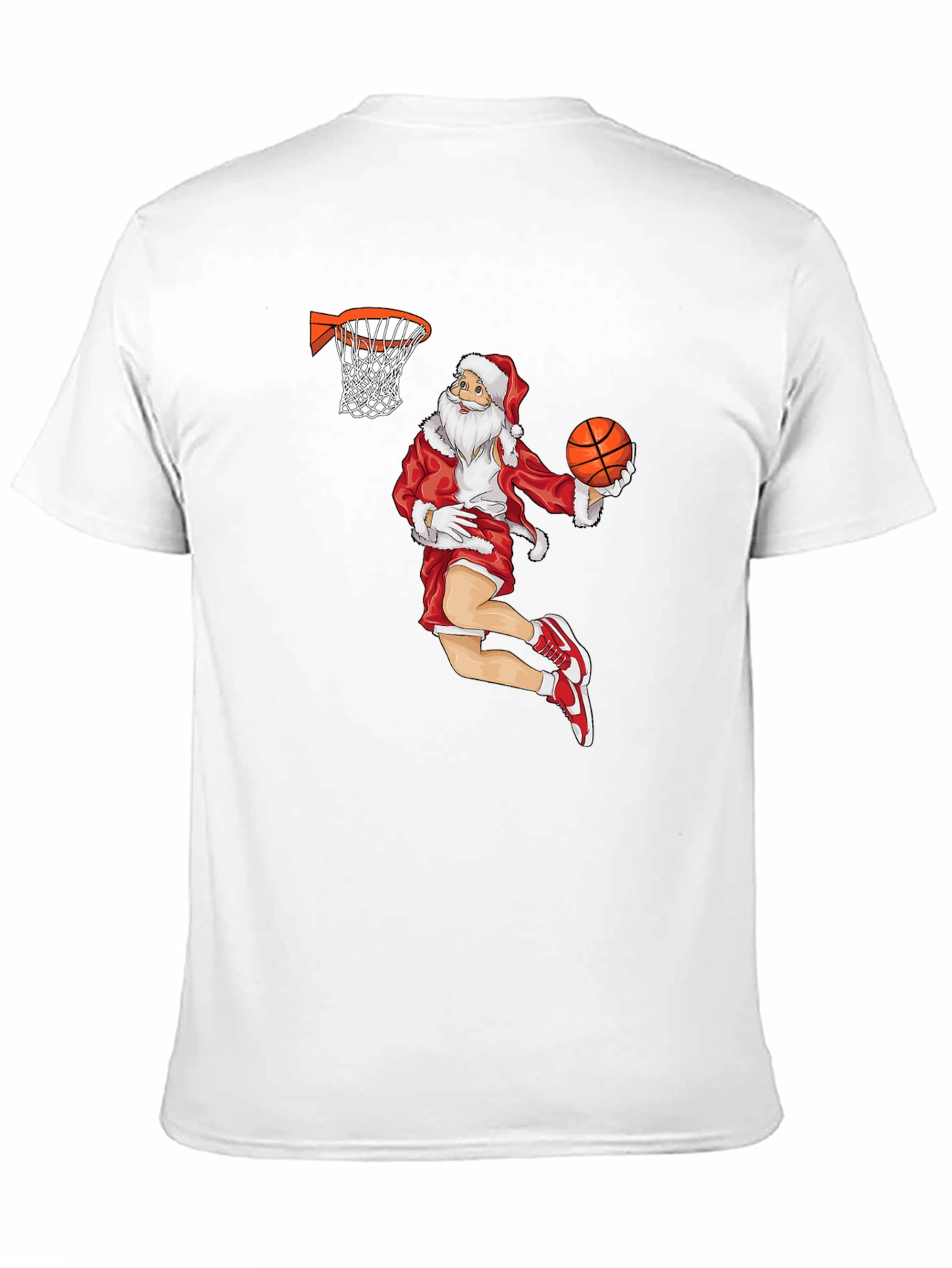 Santa Dunk T-Shirt - Holiday Basketball Tee