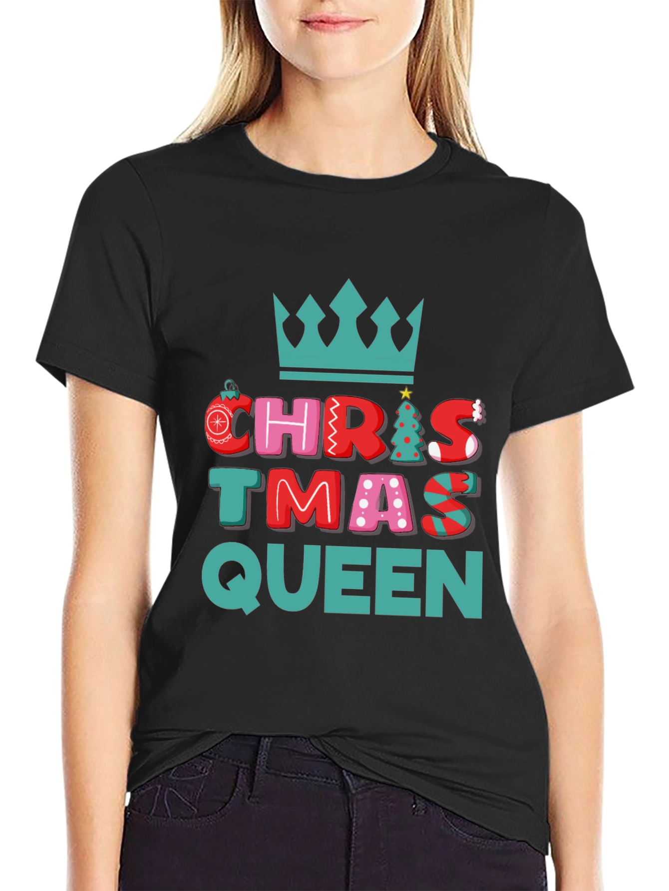 Christmas Queen Tee - Festive Holiday Shirt