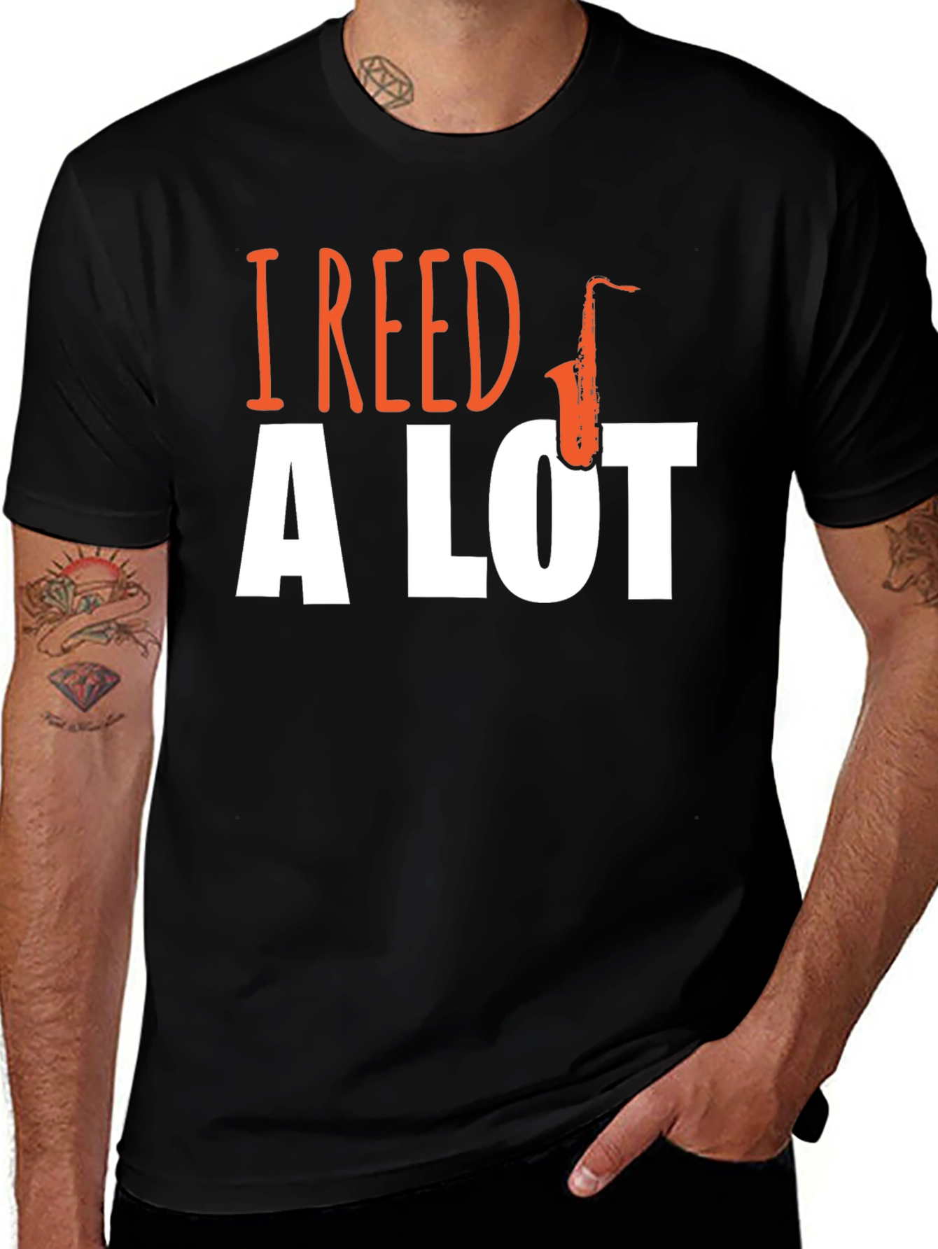 I Reed A Lot Saxophone Graphic T-Shirt