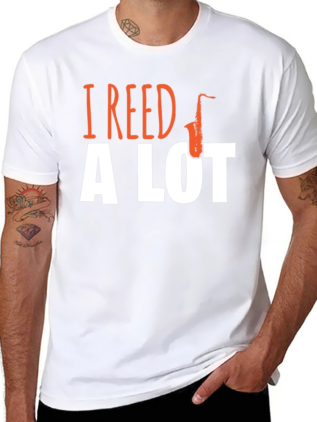 I Reed A Lot Saxophone Graphic T-Shirt