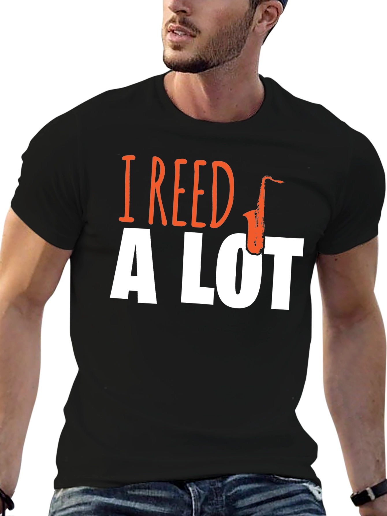 I Reed A Lot Saxophone Graphic T-Shirt