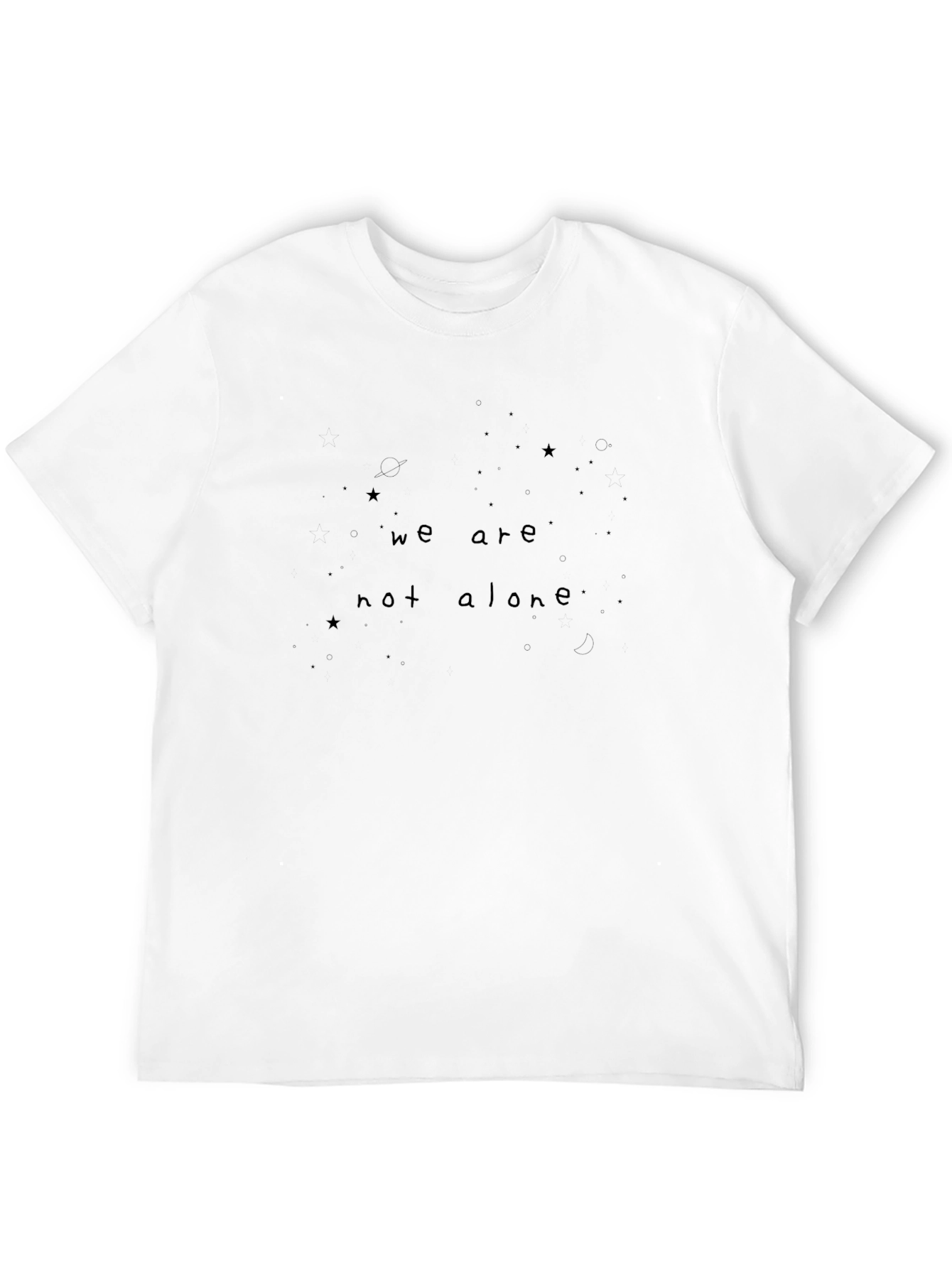 We Are Not Alone Graphic Tee - Black