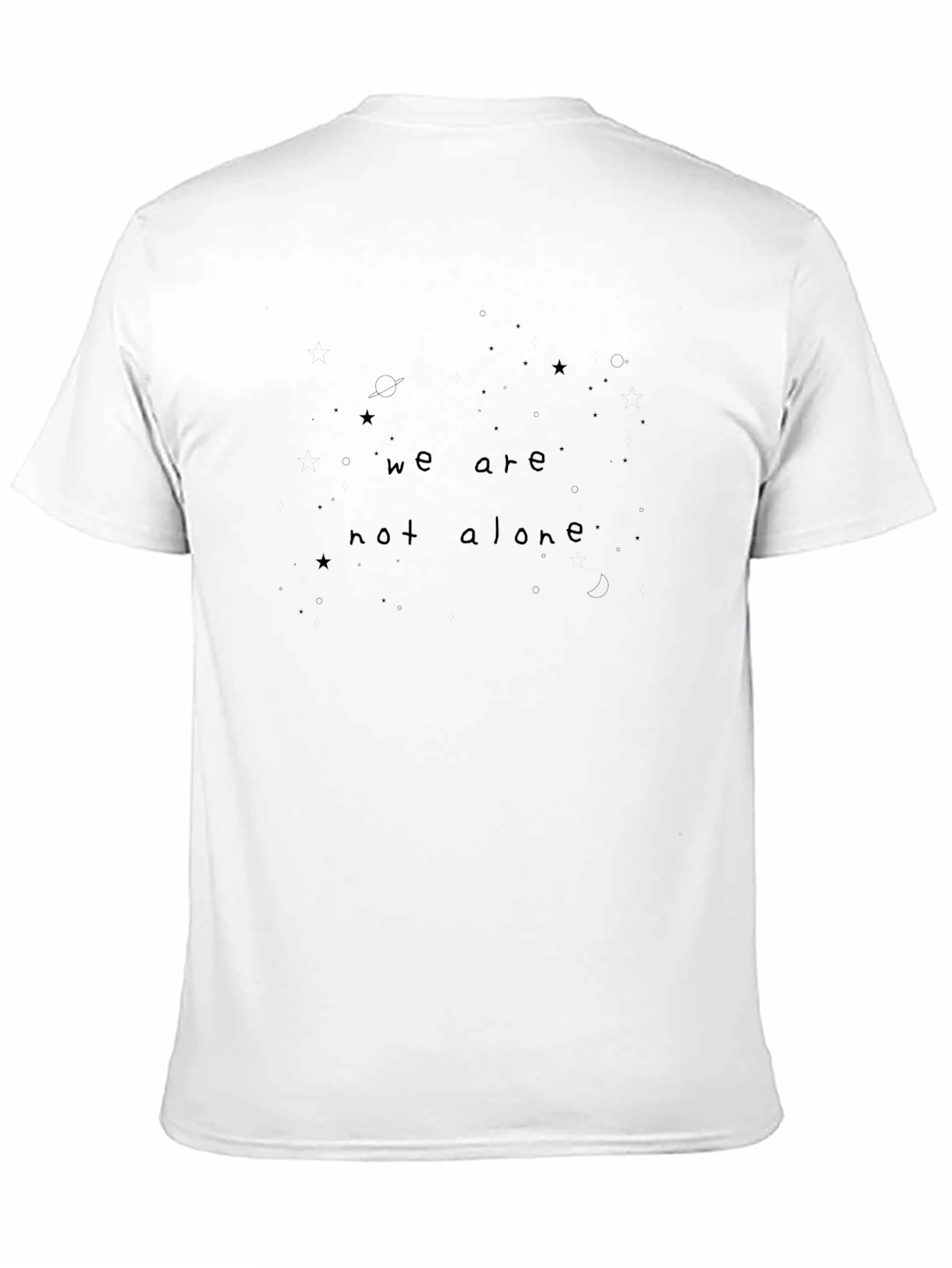 We Are Not Alone Graphic Tee - Black