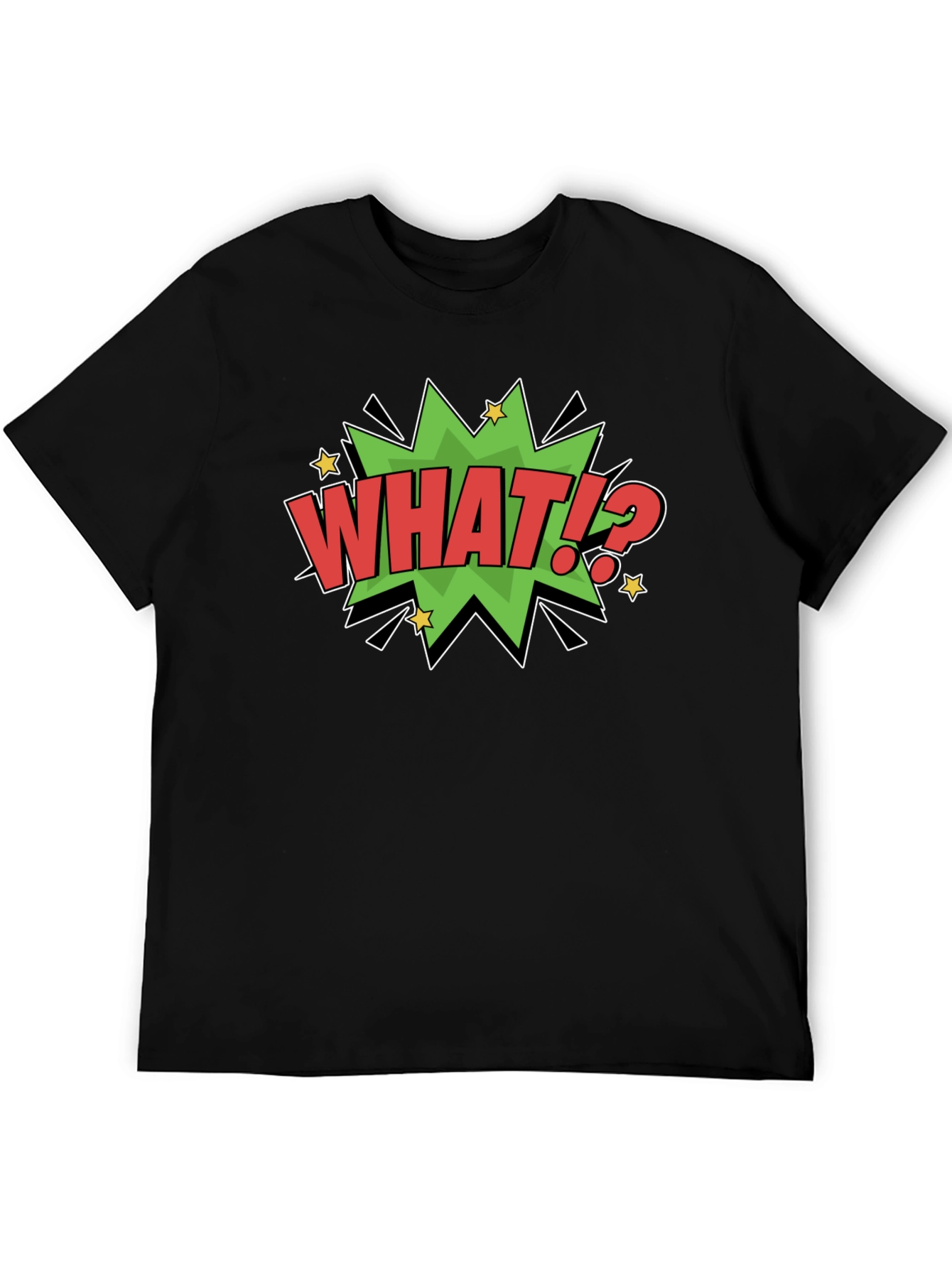 What!? Comic Style Graphic T-Shirt