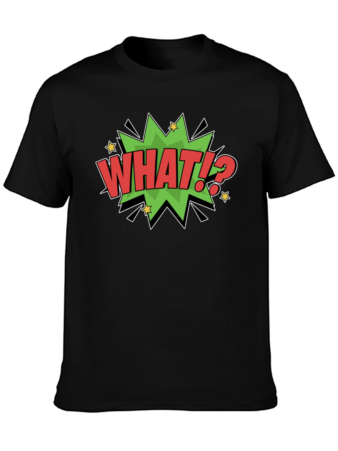 What!? Comic Style Graphic T-Shirt