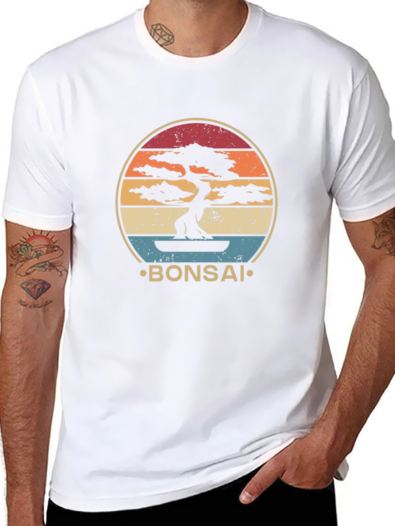 Retro Bonsai Tree Graphic Tee