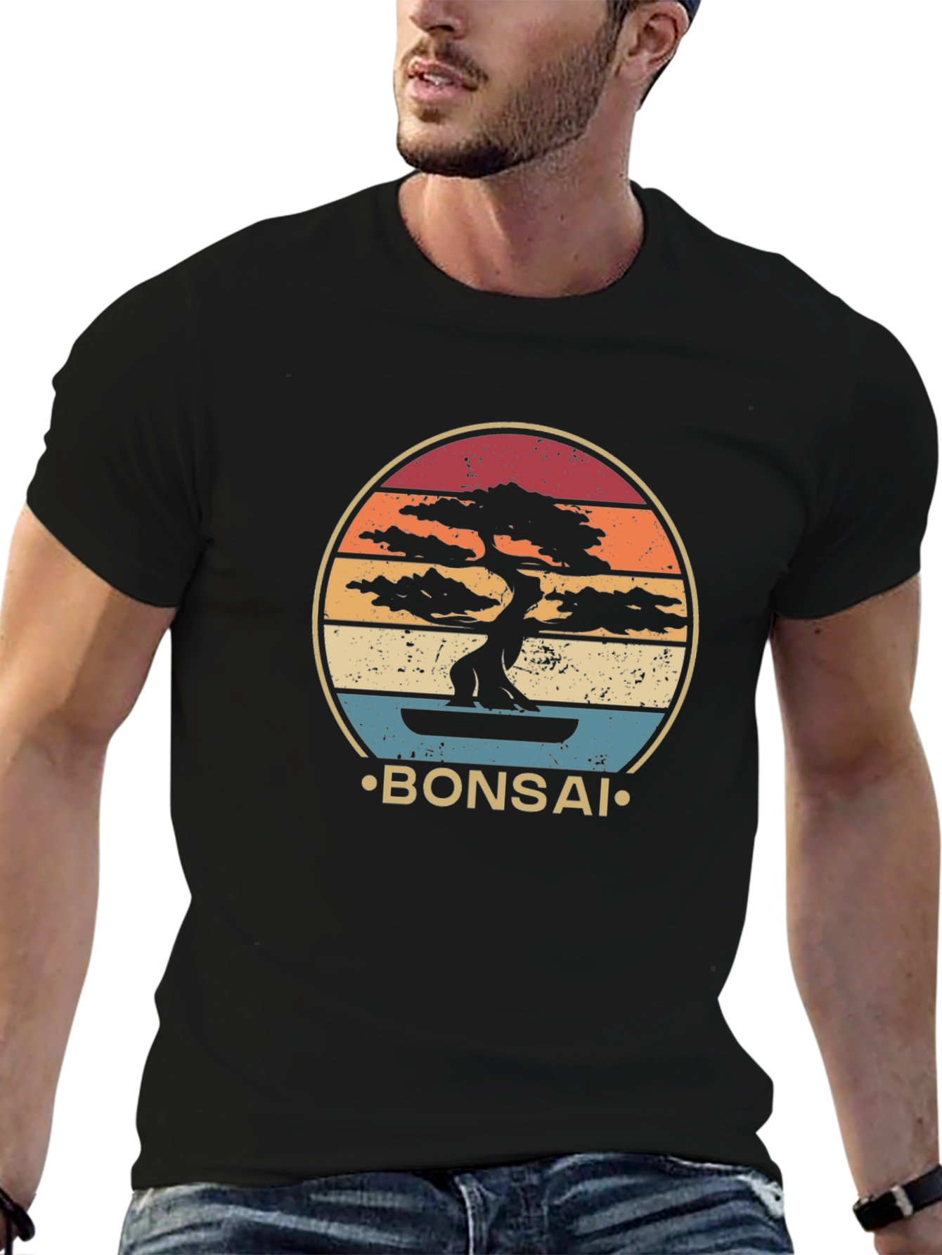 Retro Bonsai Tree Graphic Tee