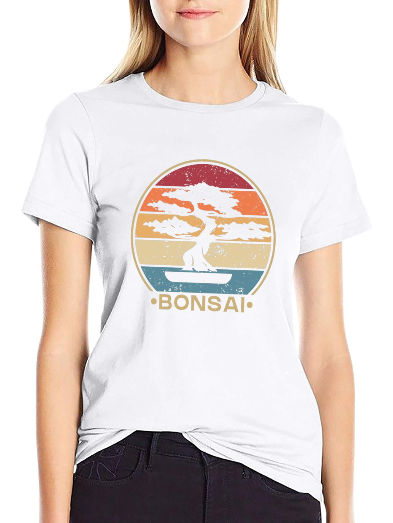 Retro Bonsai Tree Graphic Tee