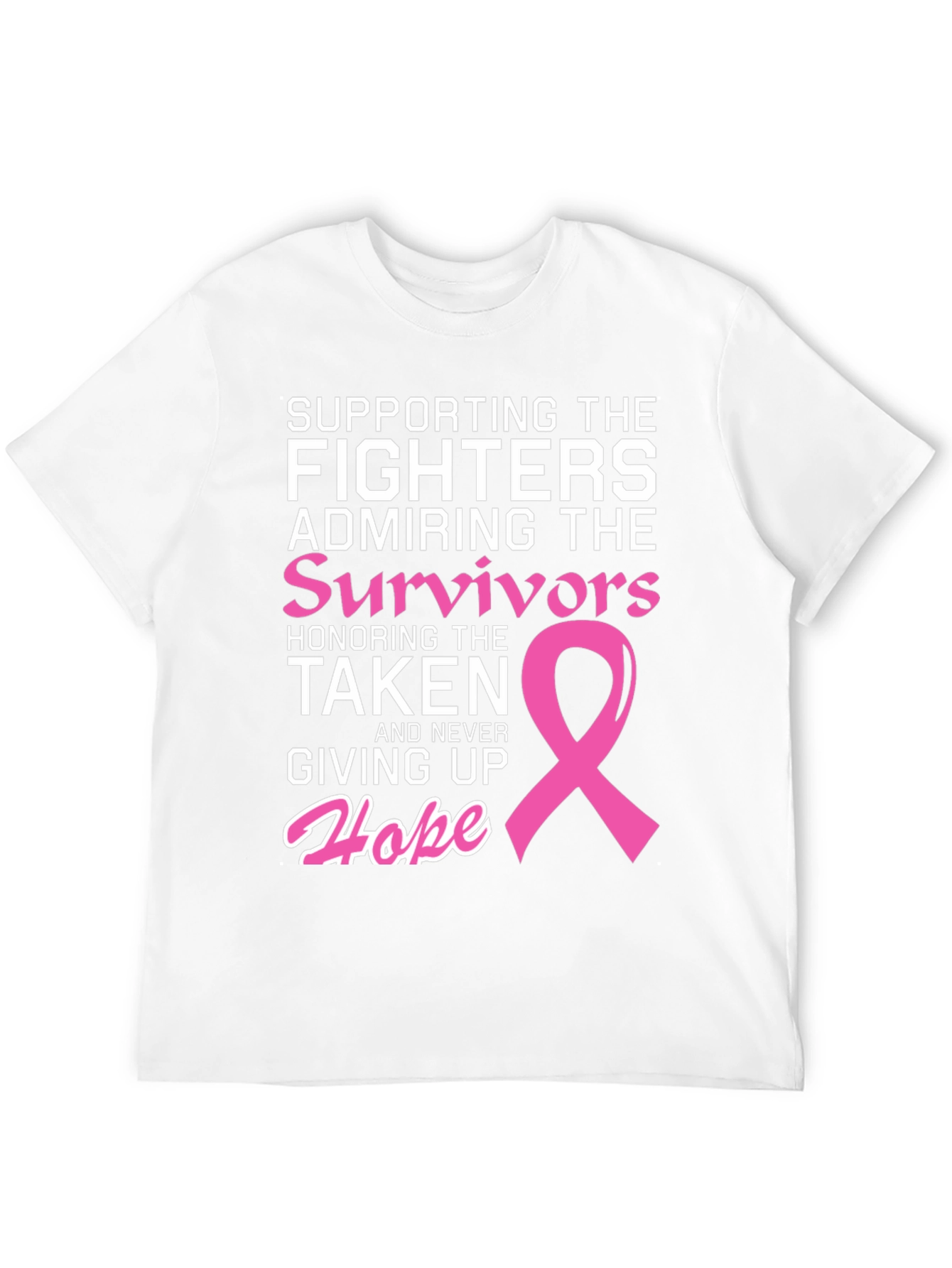 Breast Cancer Awareness T-Shirt: Fighters Survivors Hope
