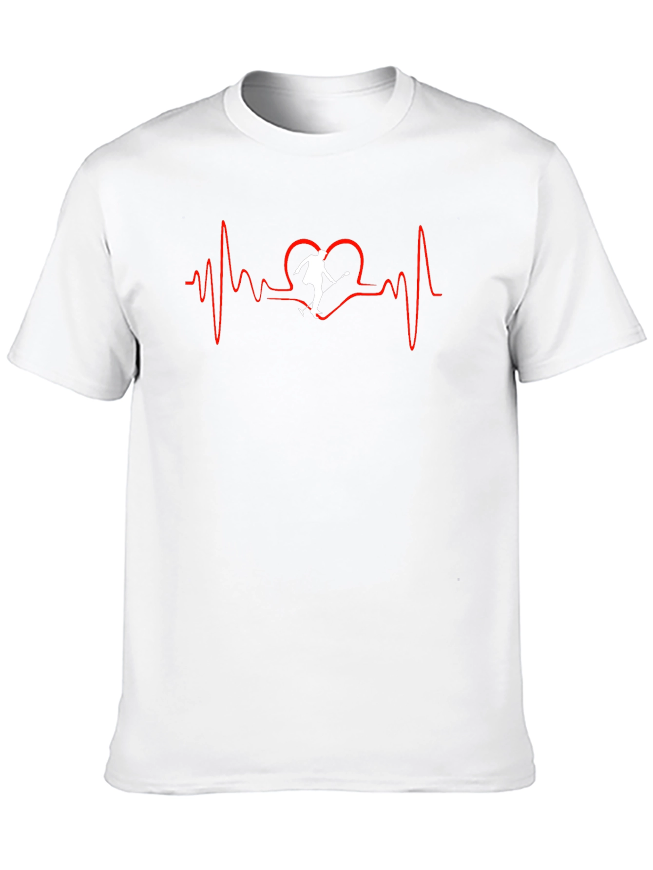 Skateboarding Heartbeat T-Shirt - Unique Design