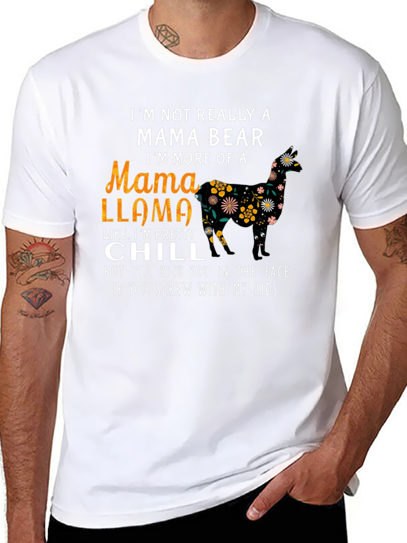 Mama Llama Graphic Tee - Im Pretty Chill Shirt