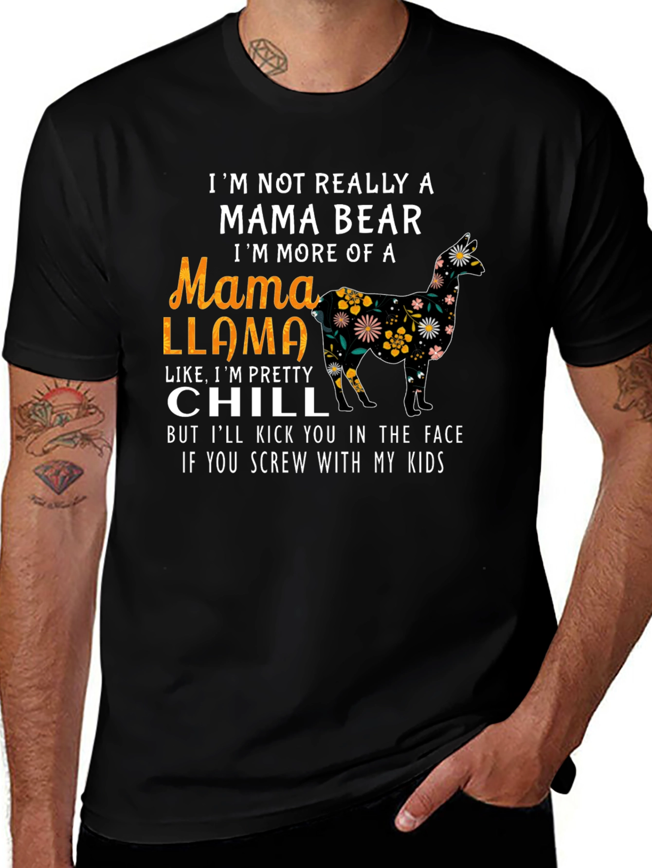 Mama Llama Graphic Tee - Im Pretty Chill Shirt