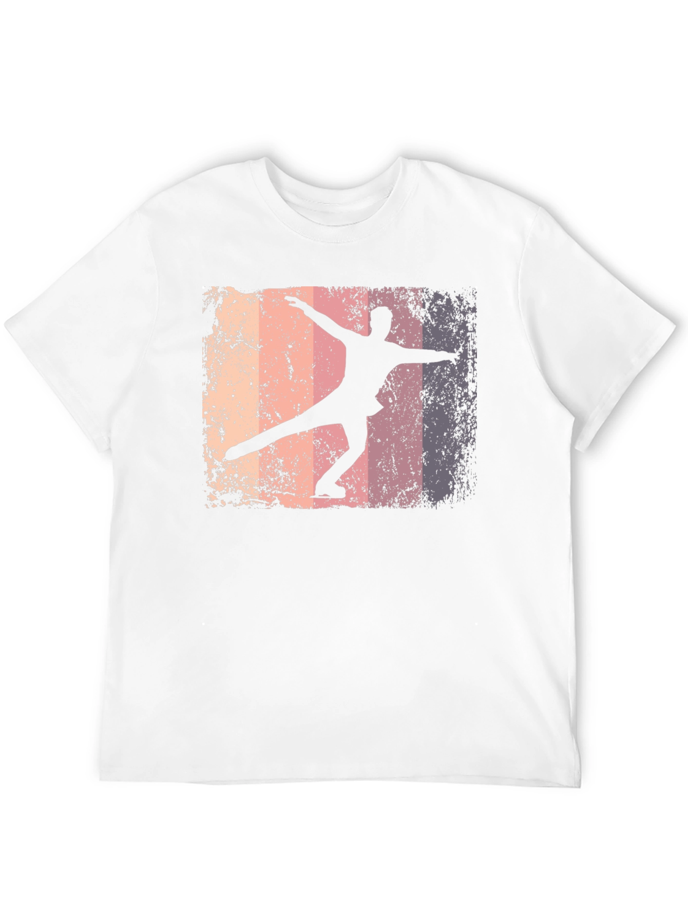 Figure Skating Graphic Tee - Retro Style T-Shirt