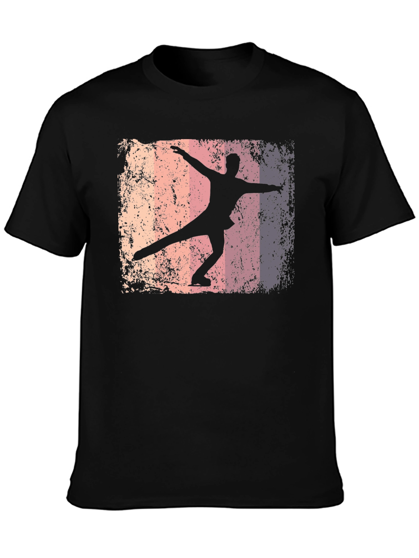 Figure Skating Graphic Tee - Retro Style T-Shirt
