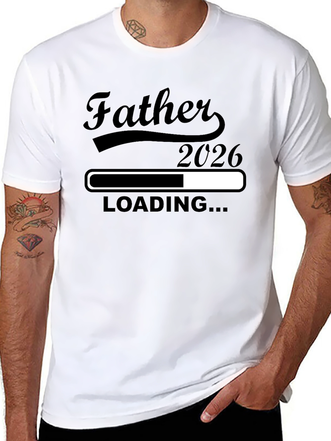 Father 2026 Loading T-Shirt | New Dad Gift