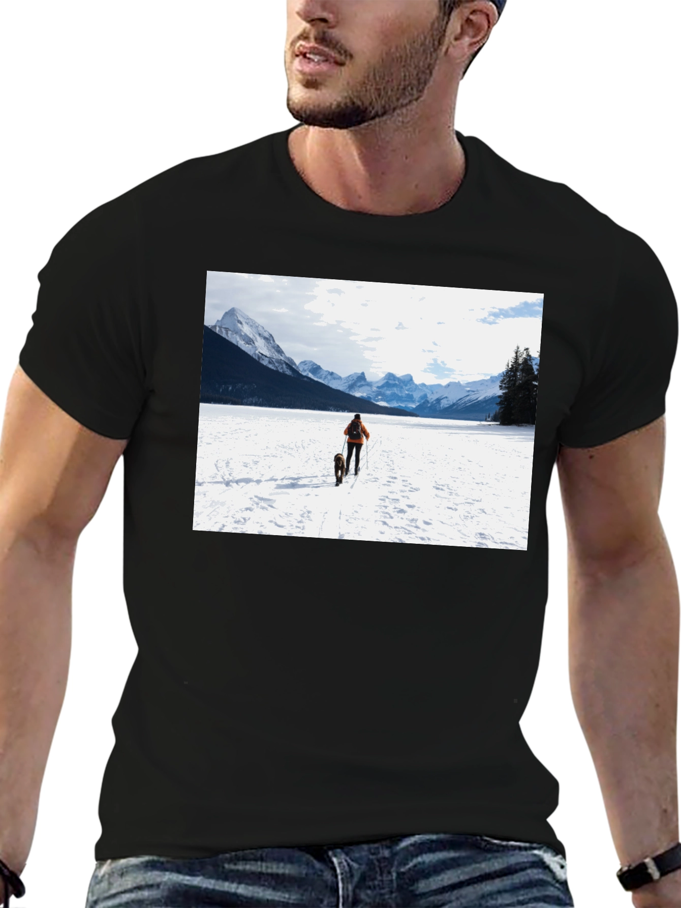 Mountains & Dog T-Shirt
