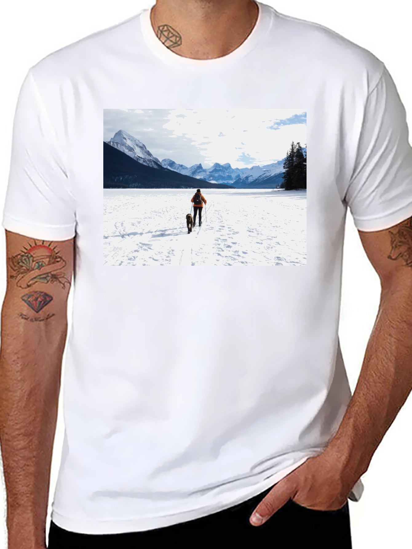 Mountains & Dog T-Shirt