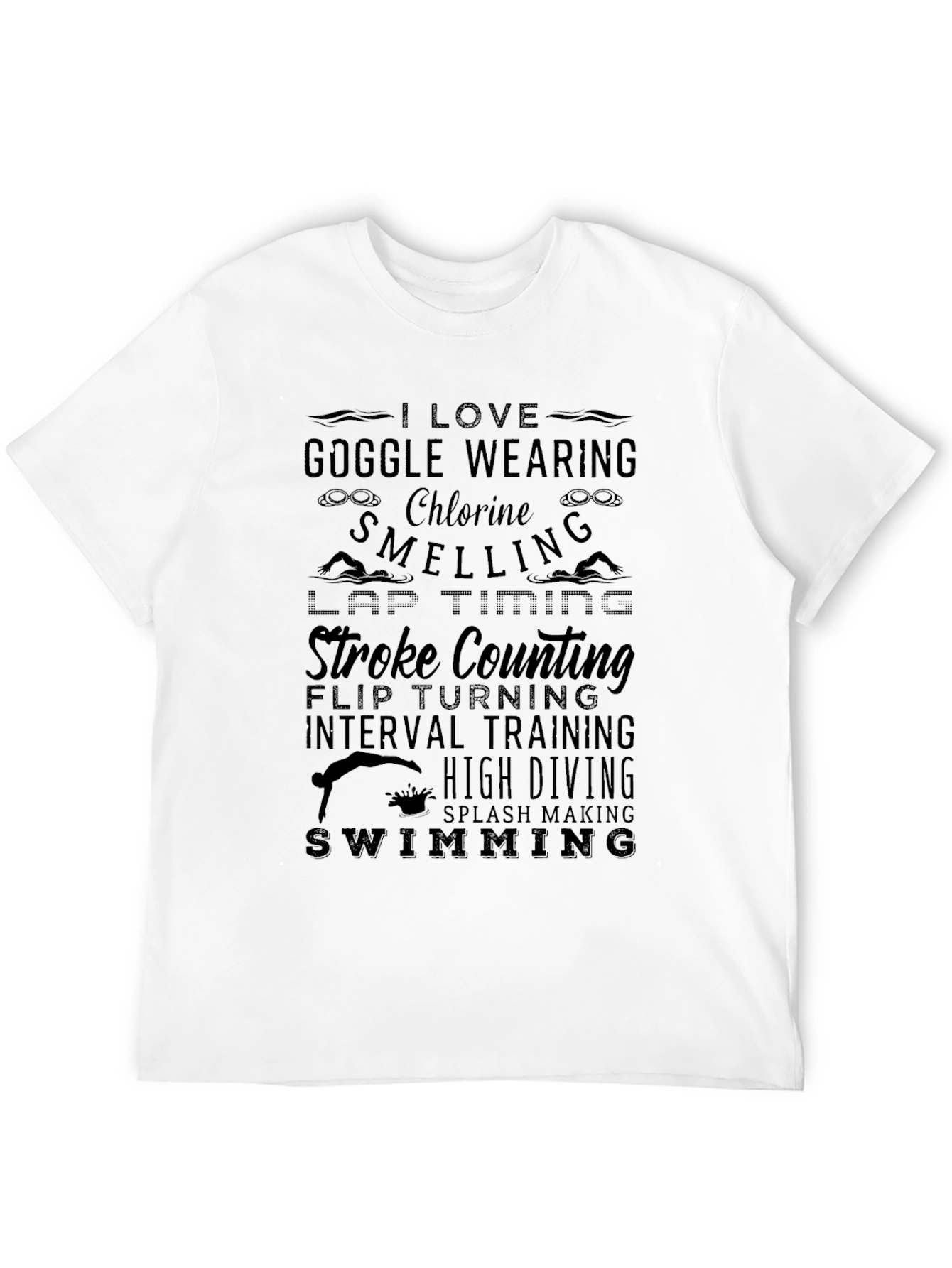 I Love Swimming T-Shirt