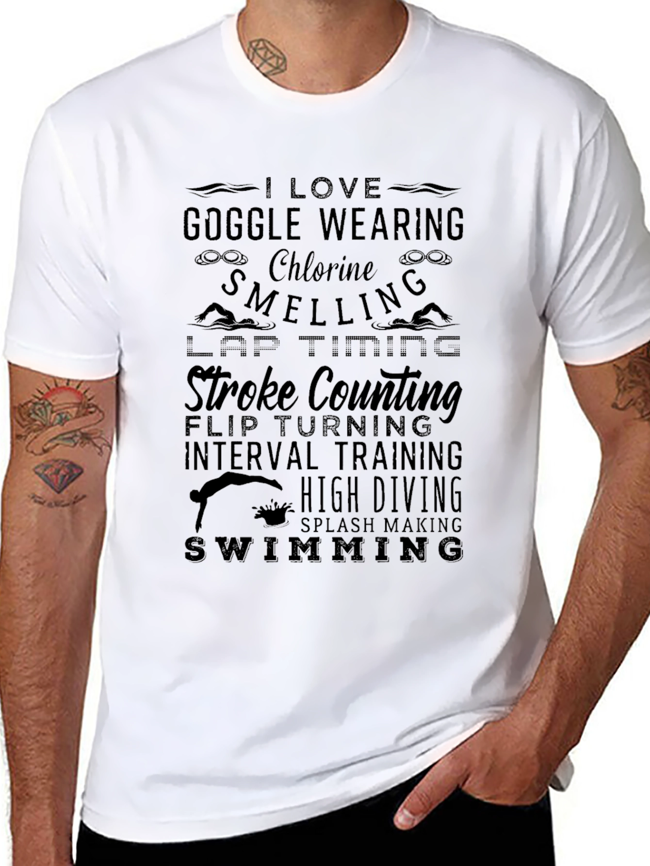 I Love Swimming T-Shirt