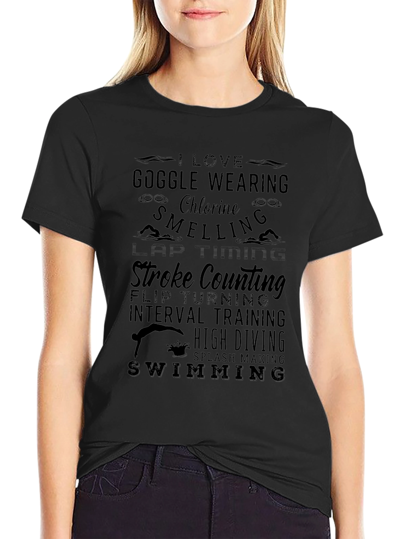 I Love Swimming T-Shirt