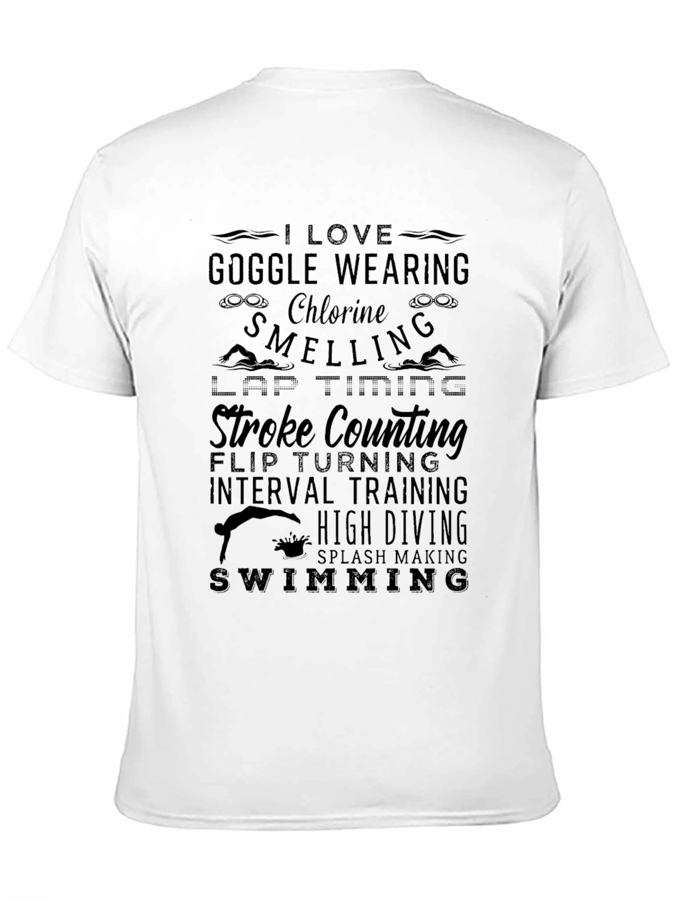 I Love Swimming T-Shirt
