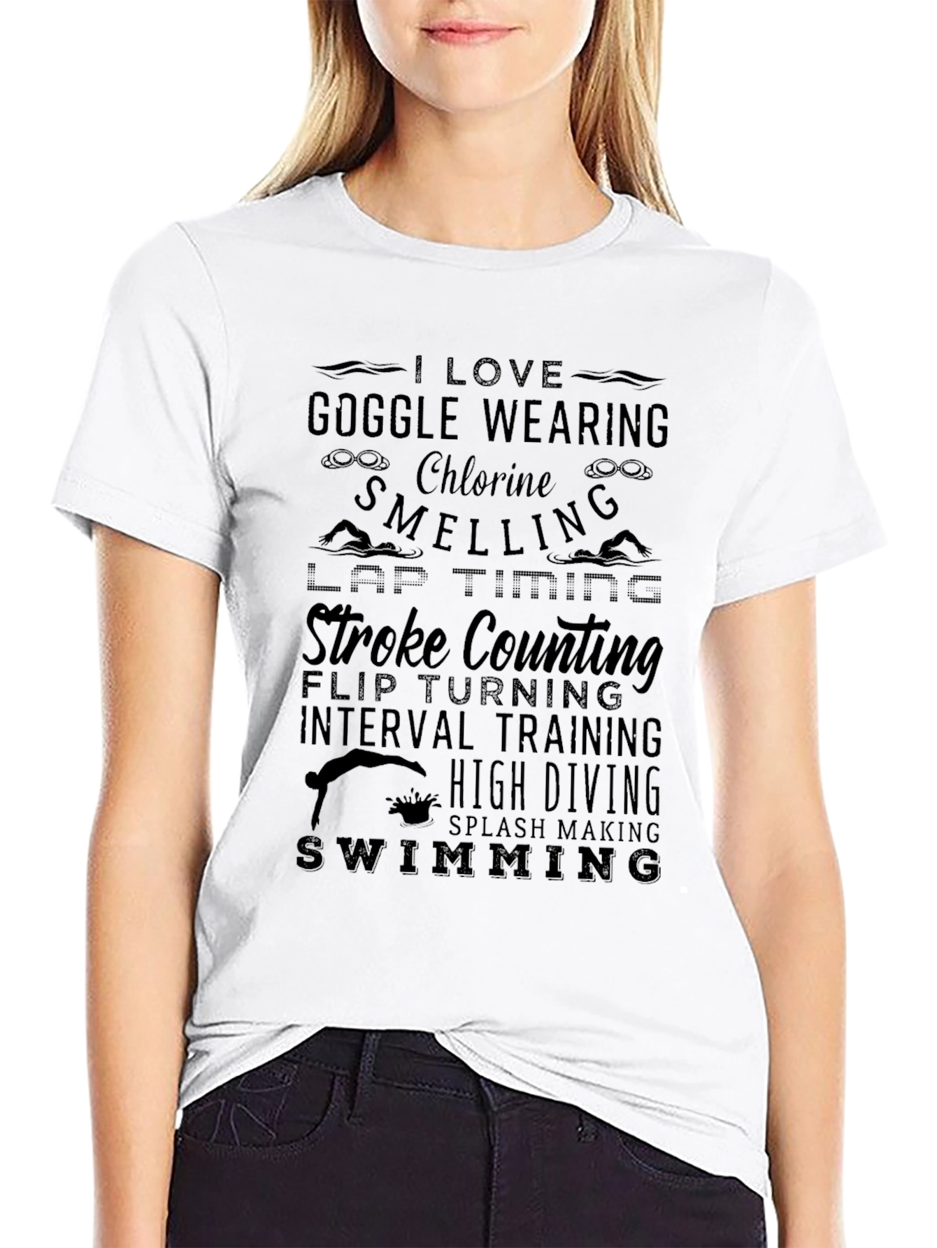 I Love Swimming T-Shirt
