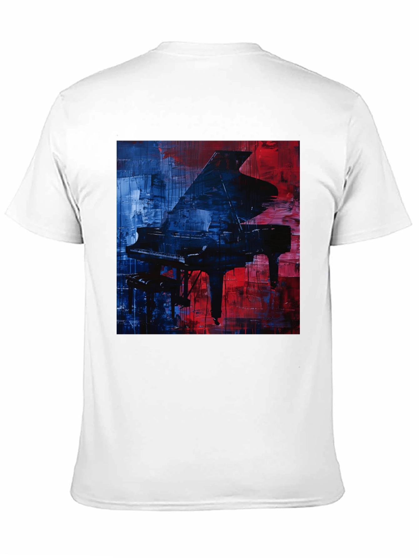 Piano Art Graphic T-Shirt - Stylish Music Lover Tee