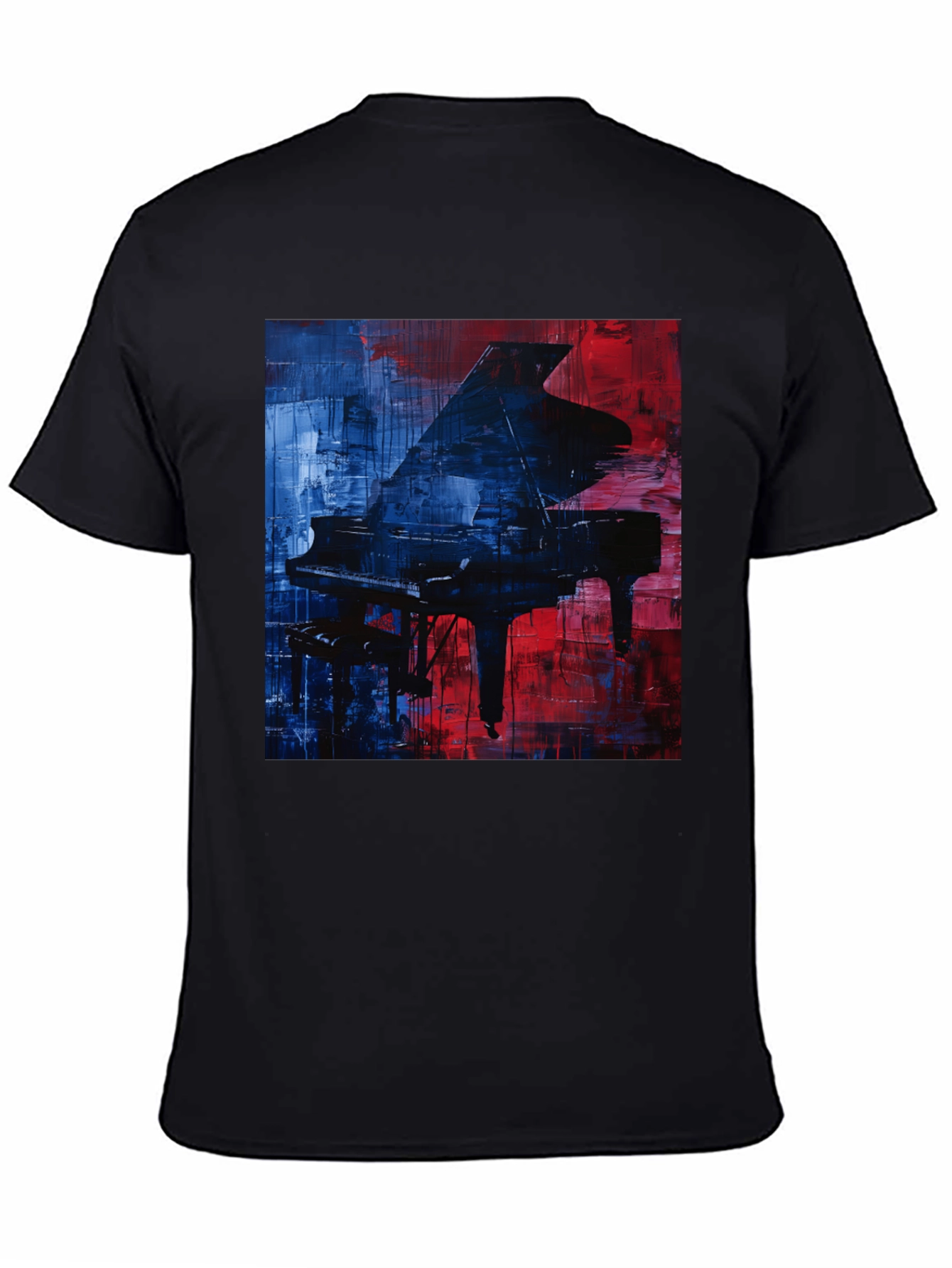 Piano Art Graphic T-Shirt - Stylish Music Lover Tee