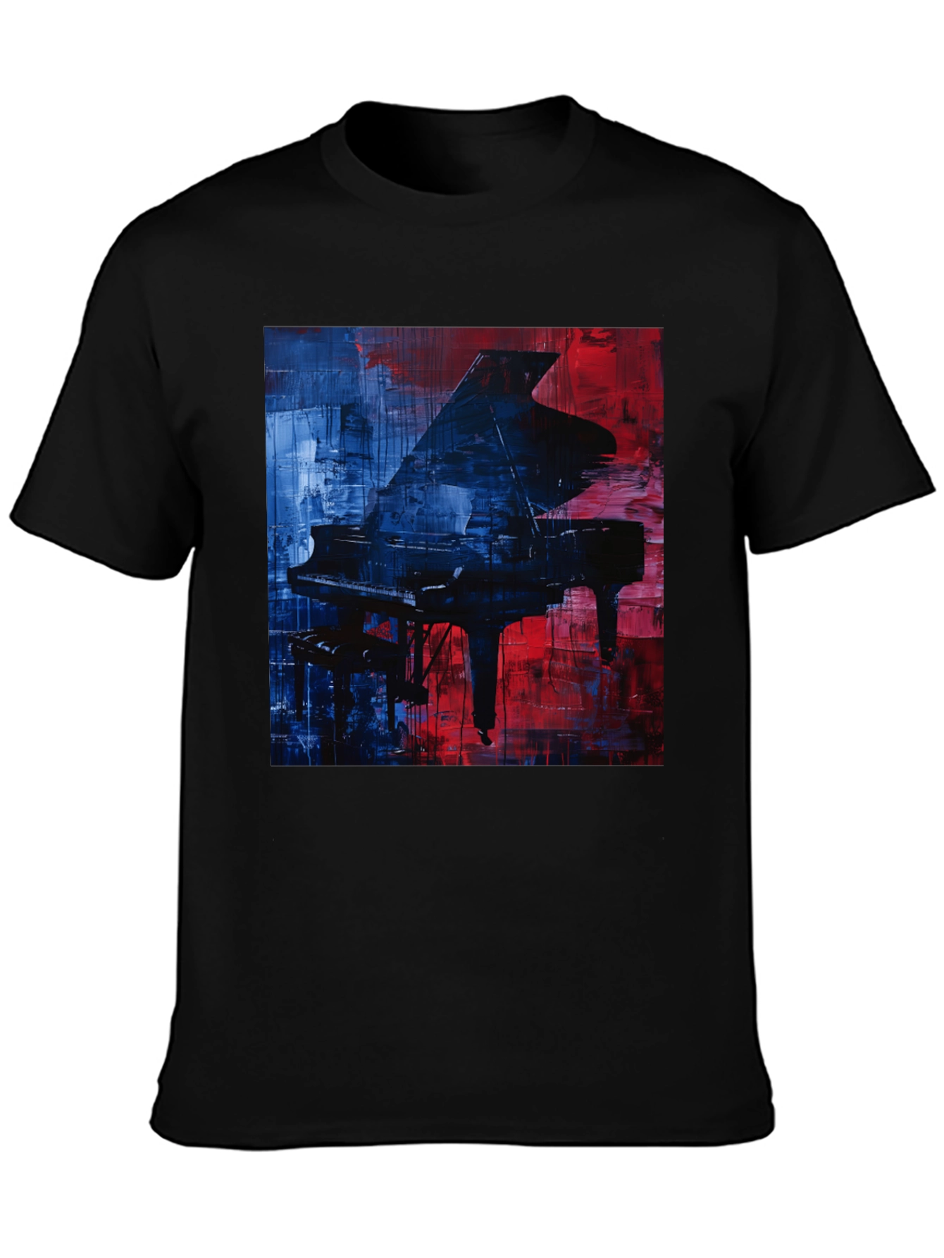 Piano Art Graphic T-Shirt - Stylish Music Lover Tee